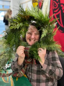 rainey and wreath